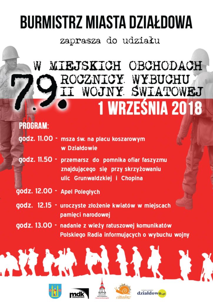 79. rocznica wybuchu II wojny światowej w Działdowie