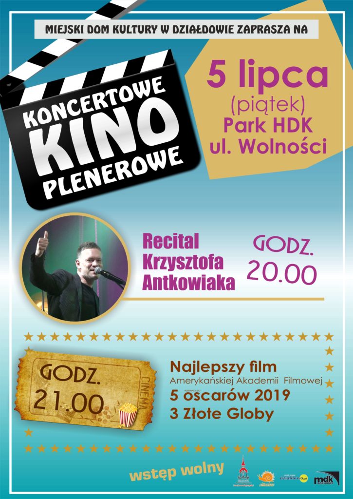 Koncertowe Kino Plenerowe. Zapraszamy 5 lipca 2019