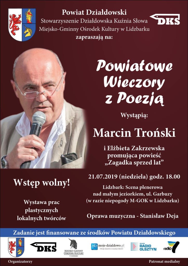 Marcin Troński i Elżbieta Zakrzewska. Powiatowe Wieczory z Poezją