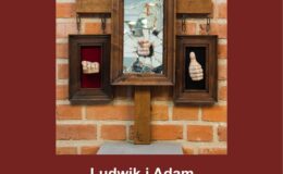 plakat promujący wernisaż wystawy rzeźby Ludwika i Adama Ekiert