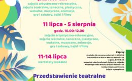 plakat promujący Wakacje z MDK