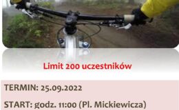 plakat promujący rajd rowerowy w Działdowie