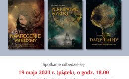 plakat promujący spotkanie z pisarką Joanną Żamejć