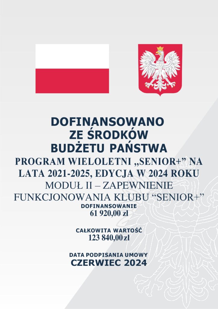 tablica Program Wieloletni "Senior+" na lata 2021-2025