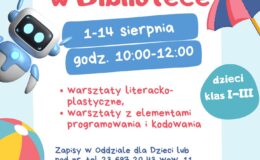 Wakacje w bibliotece - sierpień